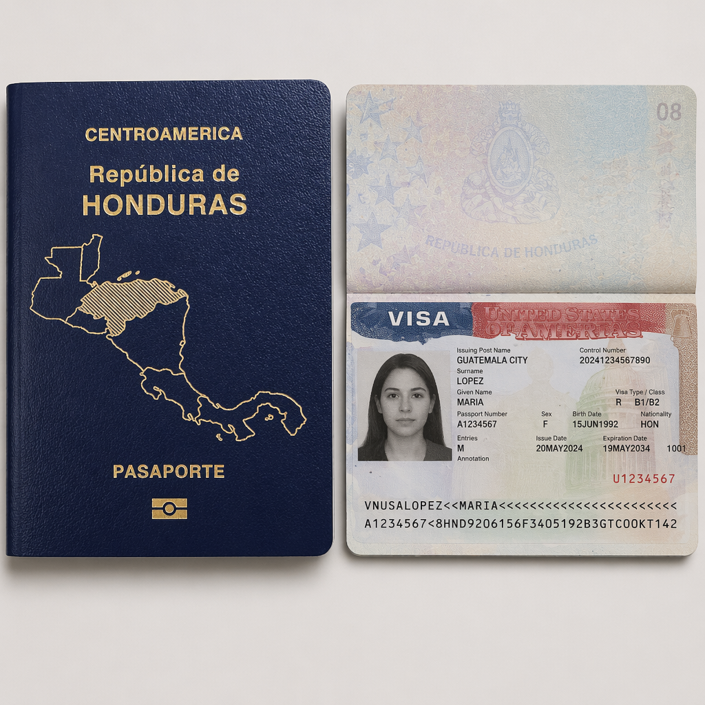 Llenado de visado americano